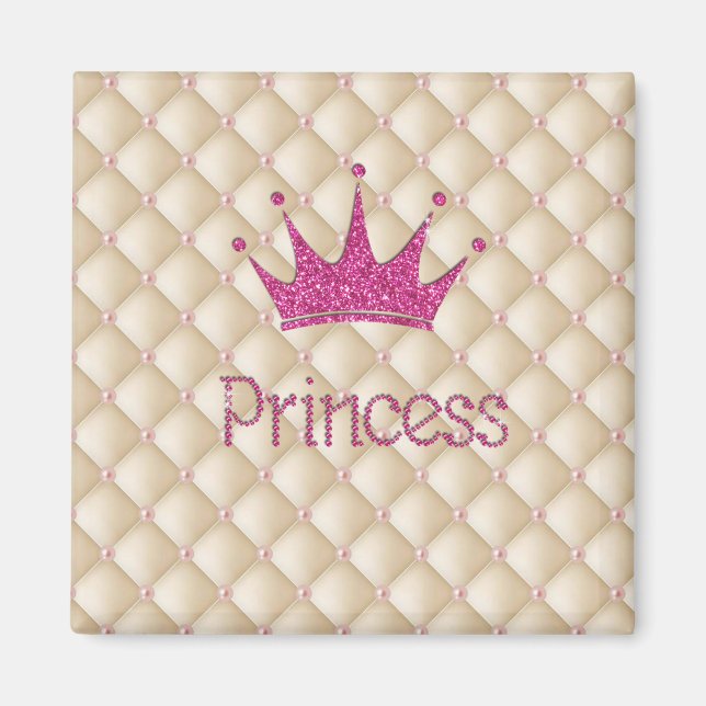 Íman Pérolas Charmosas e Elegantes, Tiara, Princesa, Br (Frente)