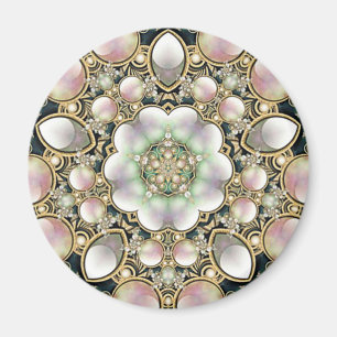 Íman Pérolas e Caleidoscópio Dourado