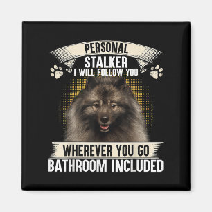 Íman Perseguidor Eu Vou Seguir Amantes de Keeshond 