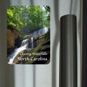 Íman Perseguindo Waterfall North Carolina Mountain Phot