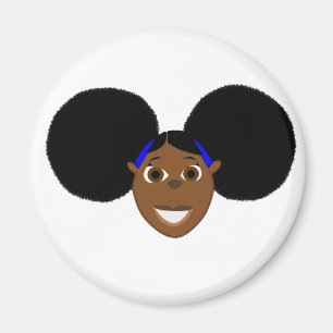 Íman Personagem de desenho animado africano Fino da