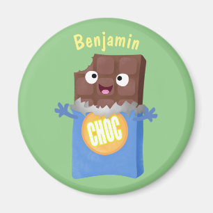 Íman Personagem de desenho animado bar doce de chocolat