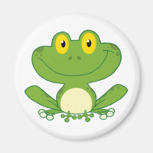 Íman Personagem de desenho animado bonito do sapo