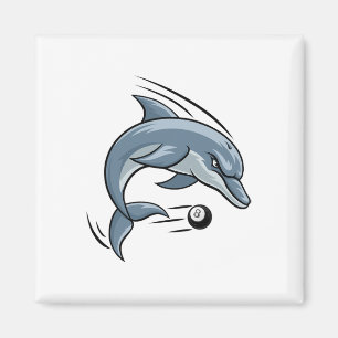 Íman Personagem de desenho animado de Piscina de Golfin