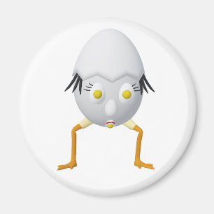 Íman Personagem de Ovo Excêntrico RG & RA Design Fofo