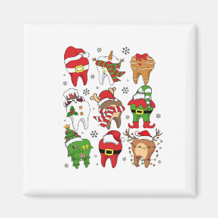 Íman Personagens Dentários de Natal Adoráveis Diversão