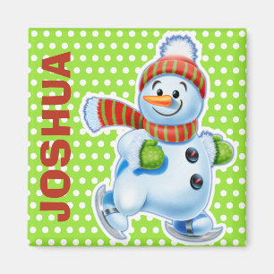 Íman Personagens do Magnet Christmas Snowman.