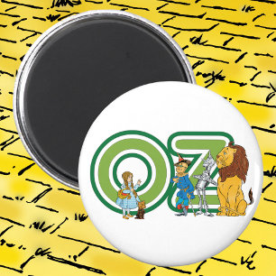 Íman Personagens Vintage do Mágico de Oz e Letras de Te