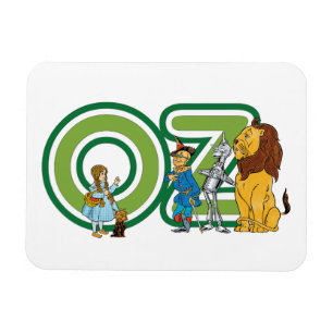 Íman Personagens Vintage do Mágico de Oz e Letras de Te