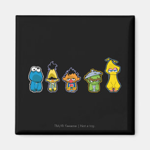 Íman Personagens Zumbis do Sesame Street