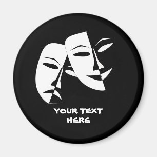 Íman Personalidade Branco Preto Tragédia em Comédia d