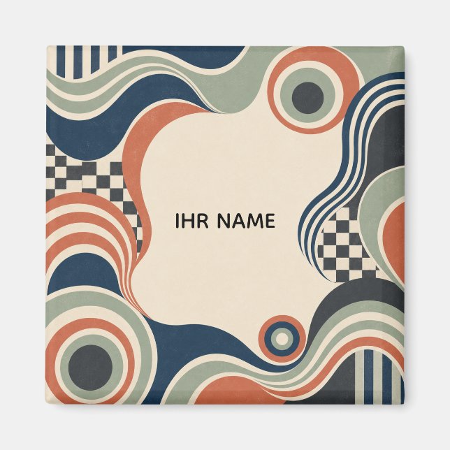 Íman Personalisierter Magnet – Retro Focus (Frente)