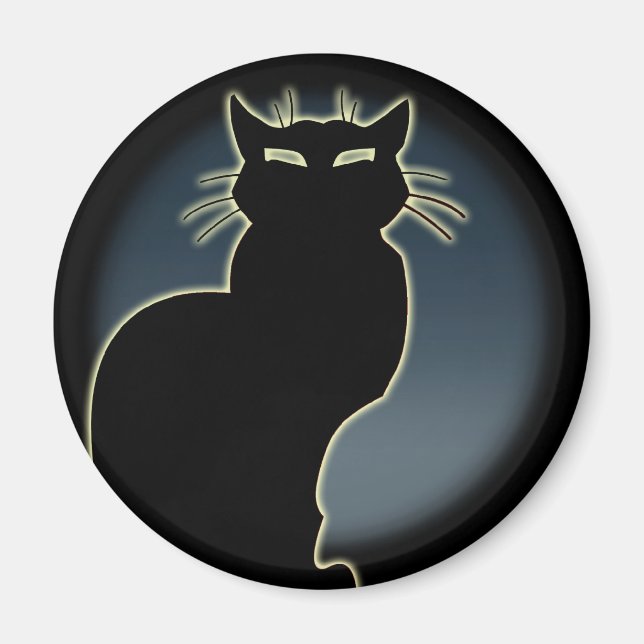 Íman Personalização da Imã de geladeira de Arte de Gato (Frente)