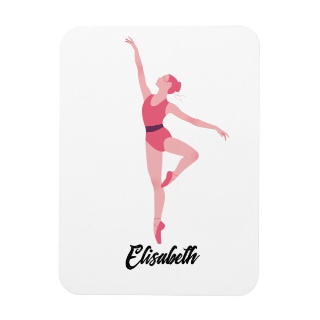 Íman Personalização de bailarina de dança (Vertical)