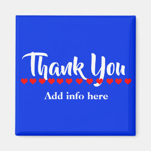 Íman Personalização de Cute Obrigado