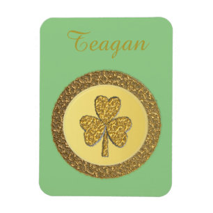 Íman Personalização de Moedas Douradas para Shamrock 