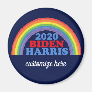 Íman Personalização do Rainbow 2020 Biden Harris