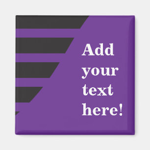 Íman Personalização Roxo e Preto