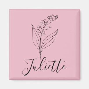 Íman Personalizada May Lily da Flor de Nascimento do Va