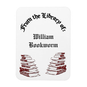 Íman Personalizado a partir da Biblioteca de Livros Vin