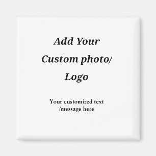 Íman personalizado adicione seu logotipo de foto ao seu