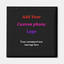 Íman personalizado adicione seu logotipo de foto ao seu