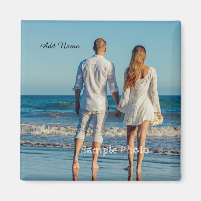 Íman Personalizado Adicione Sua Foto (Frente)