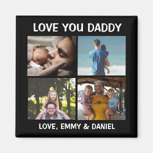 Íman Personalizado Amo Você Foto Do Pai
