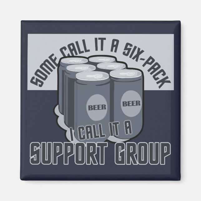 Íman personalizado Beer Six Pack (Frente)