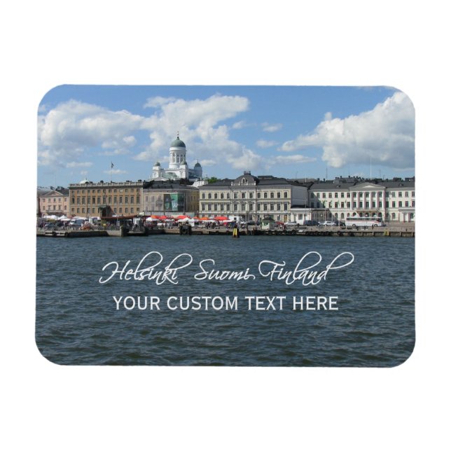 Íman personalizado da Finlândia HELSINKI (Horizontal)