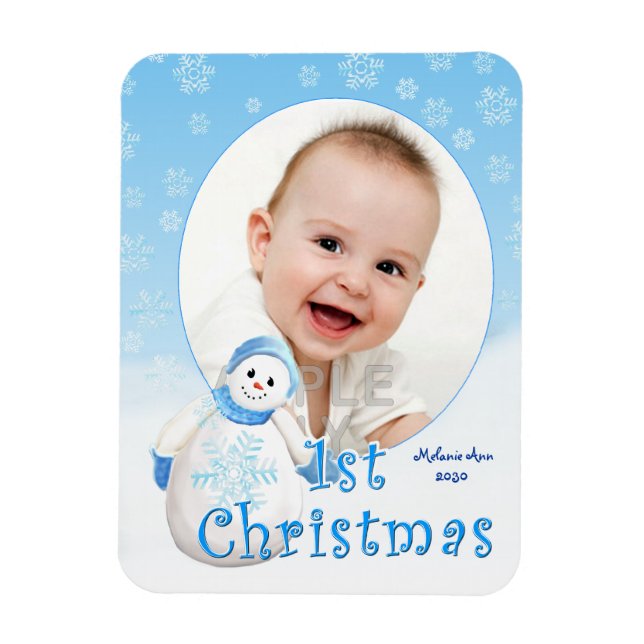Íman Personalizado de boneca de Natal de 1rua (Vertical)