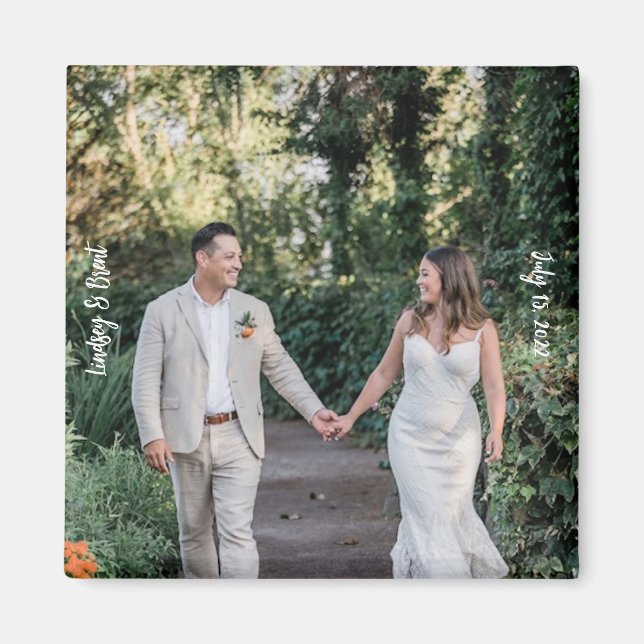 Íman personalizado de casamento (Frente)