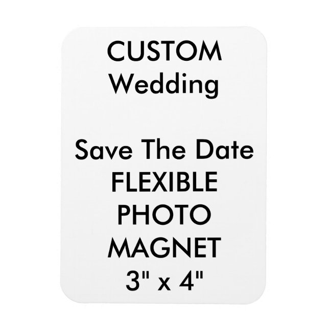 Íman Personalizado De Casamento Guardar A Imã de gelade (Vertical)