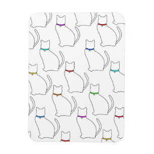 Íman Personalizado de Gatos e Colarinhos