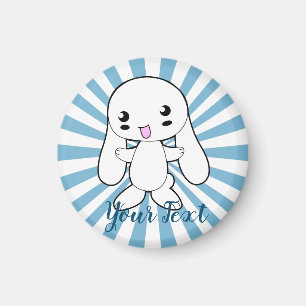 Íman Personalizado de Hug do Coelhinho Kawaii