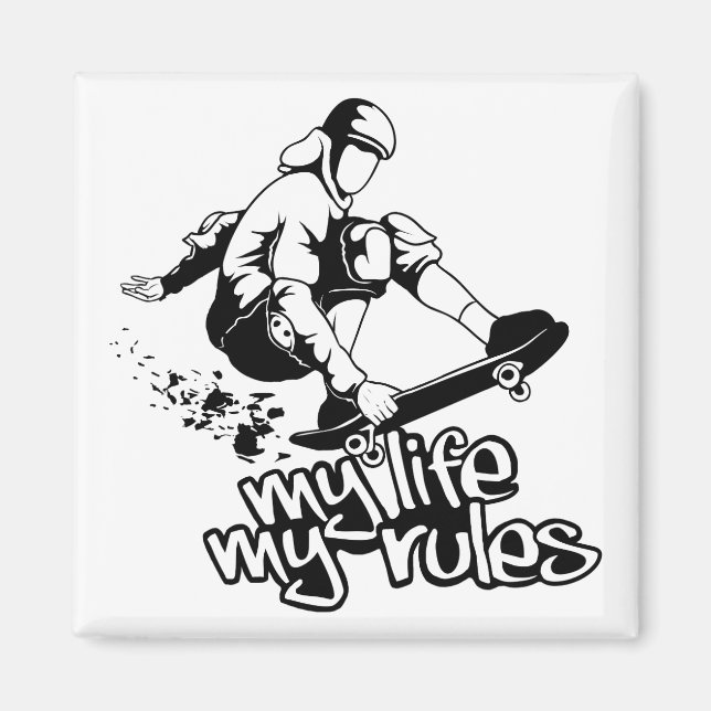 Íman personalizado de skate (Frente)