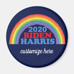 Íman Personalizado do Arco-Íris do Biden Harris 2020