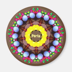 Íman ~ personalizado ~ do Fractal do teste padrão da