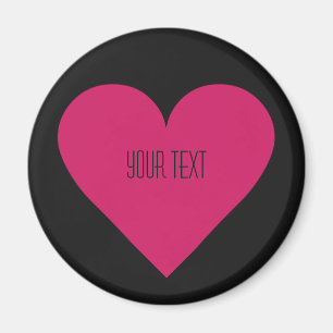 Íman personalizado do Namorados Red Heart