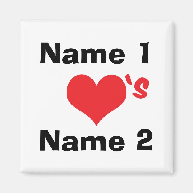 Íman Personalizado estamos apaixonados (Frente)