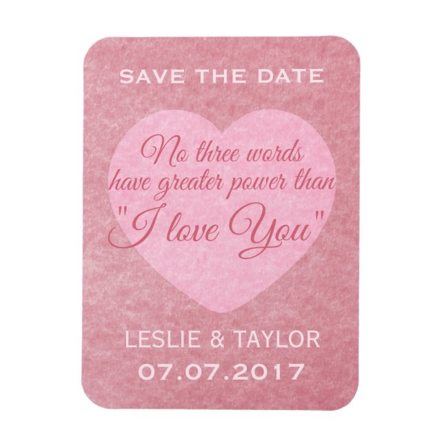 Íman personalizado "EU TE AMO" (Vertical)