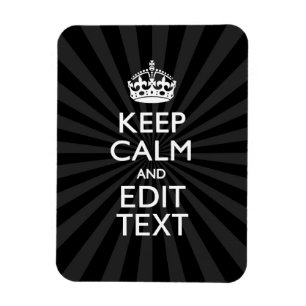 Íman Personalizado MANTENHA A CALMA e o seu texto