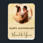 Íman Personalizado personalizado do aniversário de casa<br><div class="desc">presente personalizado de aniversário de casamento para aniversário de casamento para qualquer ano de casamento.</div>