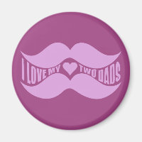 Íman personalizado Pink Mustaches