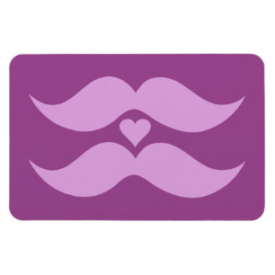 Íman personalizado Pink Mustaches