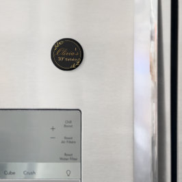 Íman Personalizado Preto e Dourado