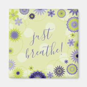 Íman Personalizado Respira o Primavera Floral