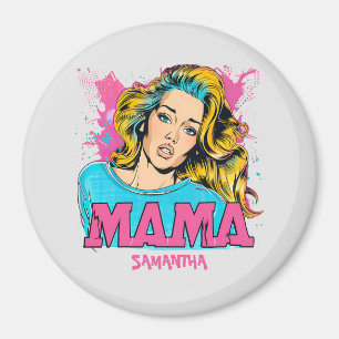 Íman Personalizado Retro Mama Pop Art (20)