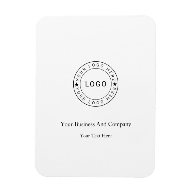 Íman Personalizado seu Logotipo e Texto (Vertical)