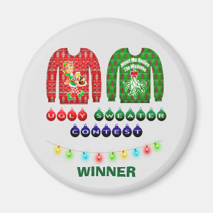 Íman Personalizado Vencedor do Concurso de Natal Feio